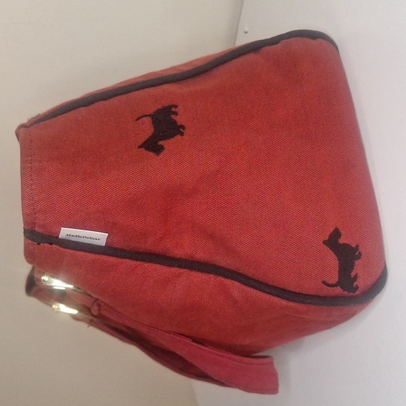 Maddie Deluxe Scottie Dog Print Carrier/Purse/Tote/Crossbody canvas bag - Picture 1 of 11